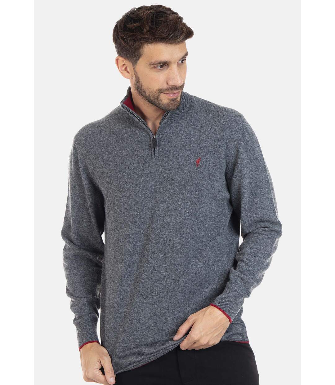 Pull manches longues col camioneur laine LIMA