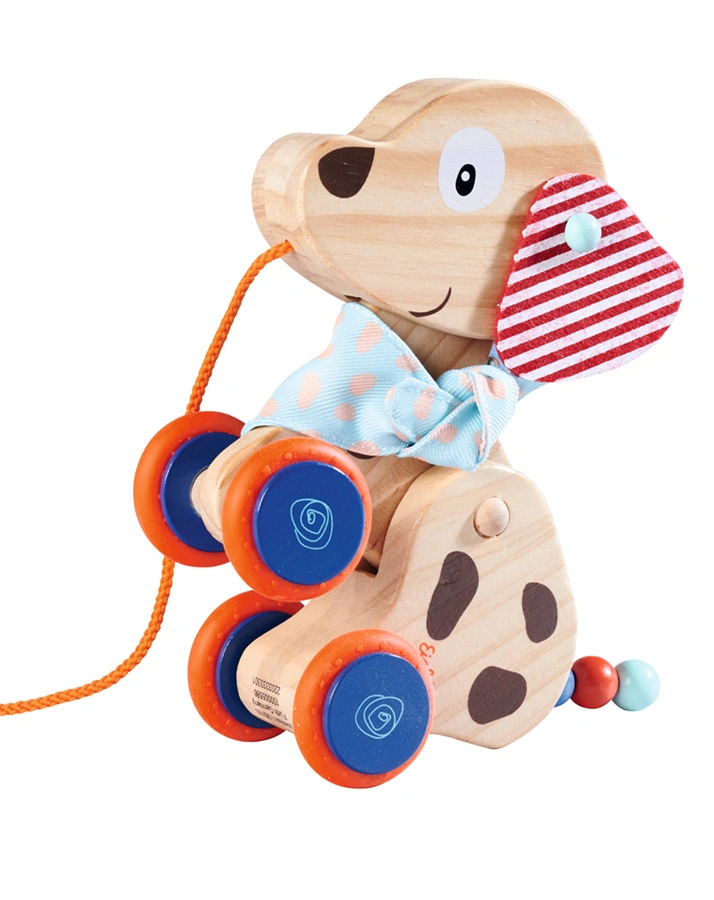 Holz-Nachziehtier HUND (17,5cm)