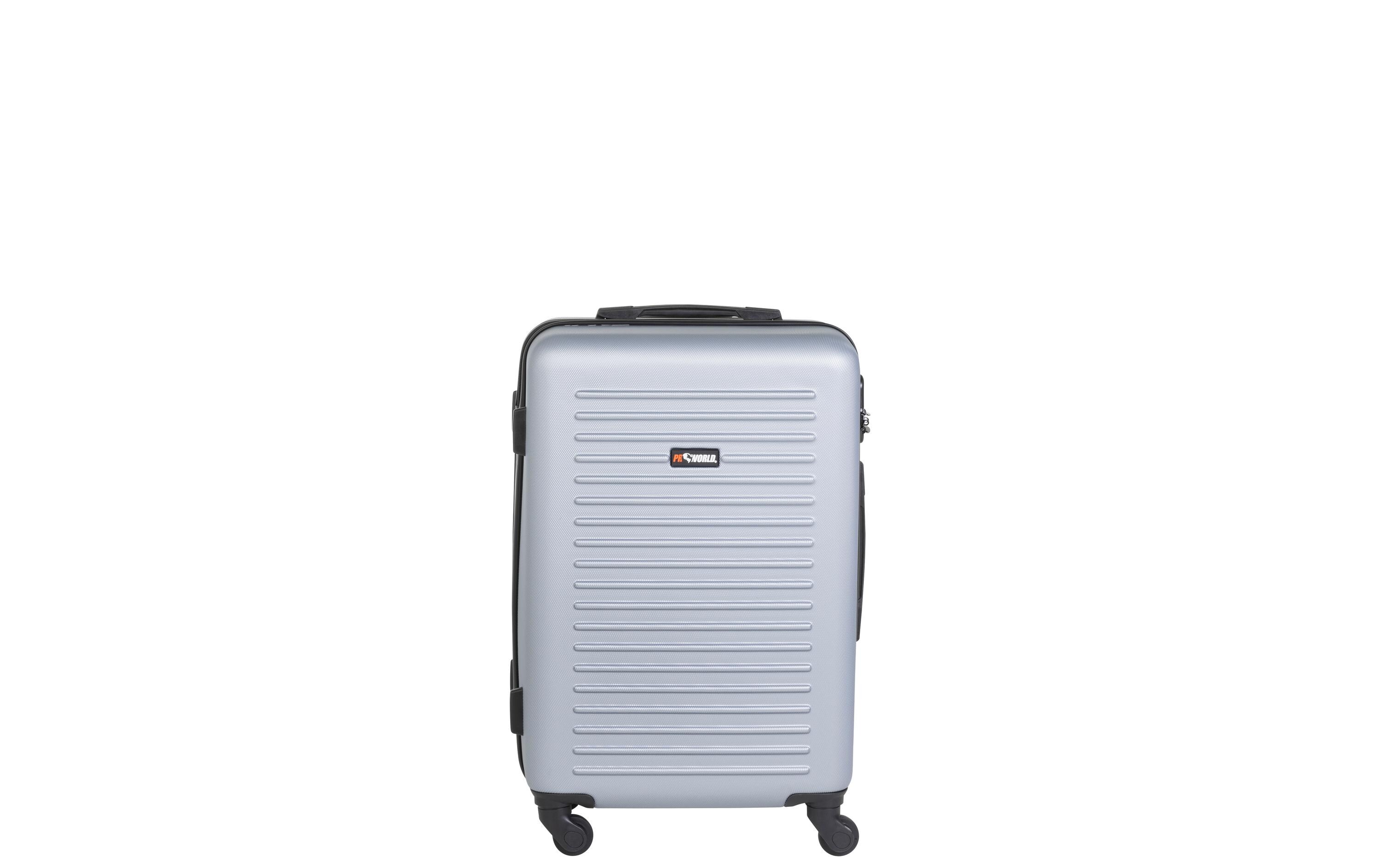 Reisekofferset 3-teiligt, Silbergrau<br>Drei Trolleys unterschiedlicher Grösse