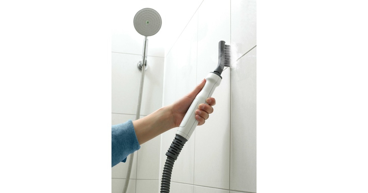 BLACK+DECKERFSMH1321 1600W Steam-mop met 6 accessoires stoomreiniger  (Wit/blauwgrijs)