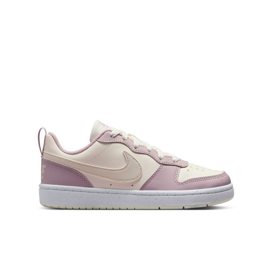 Nike Court Borough Low Recraft - Blanc Cassé/Light Orewood Brown/Rose Enfant