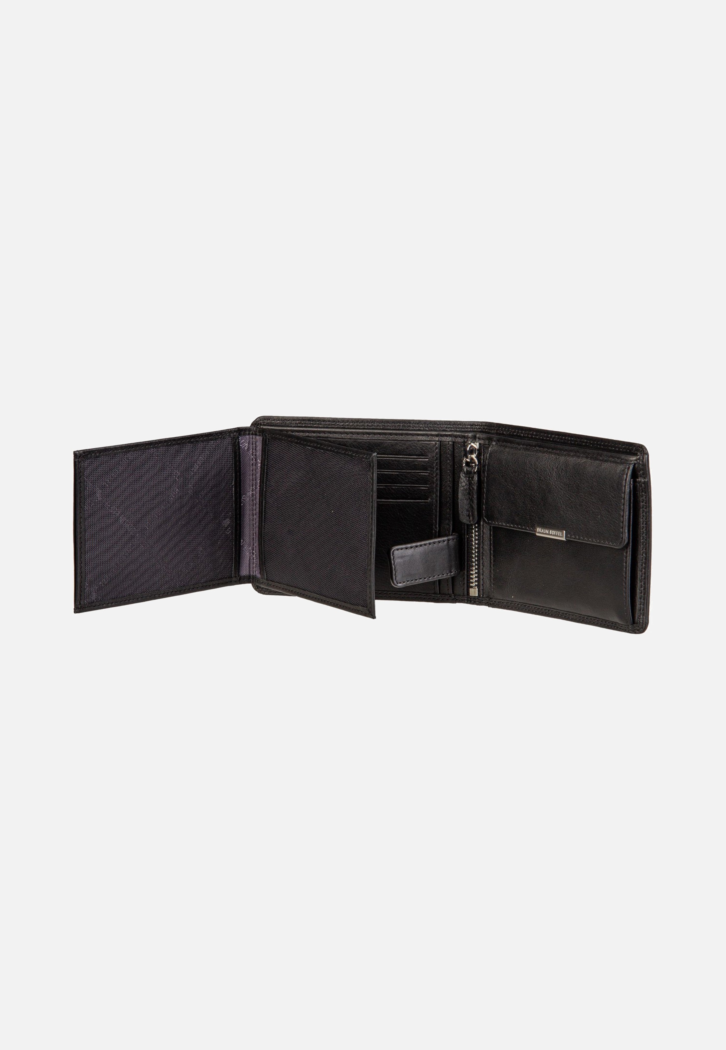 Golf RFID Coin Wallet 8Cs + Loop Black - Portemonnaie