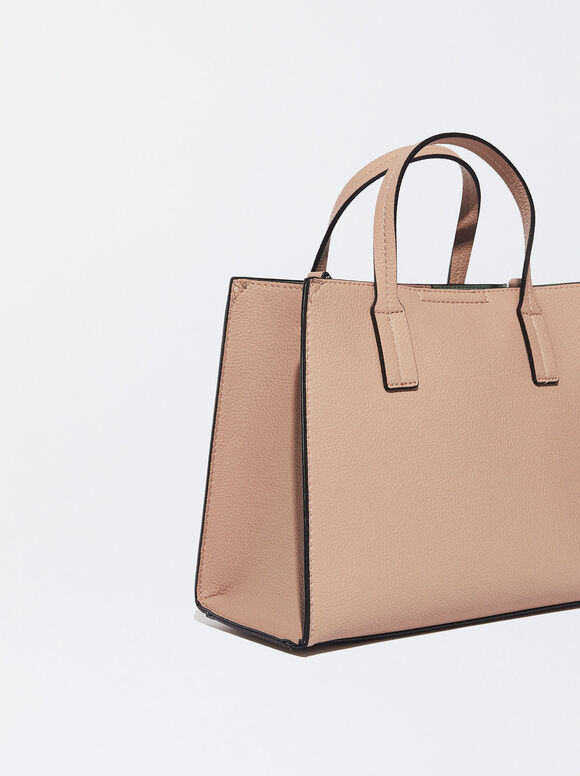 Bolsa de compras com bolsa removível - Bege