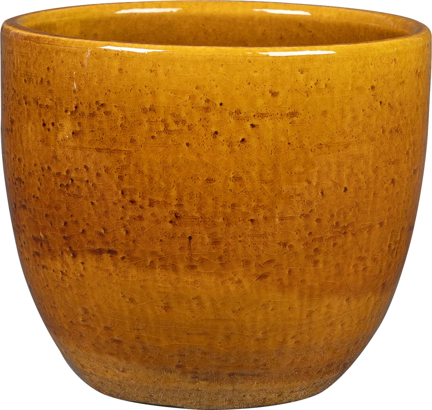 TS bloempot Jolin geel D 16 H 14 cm