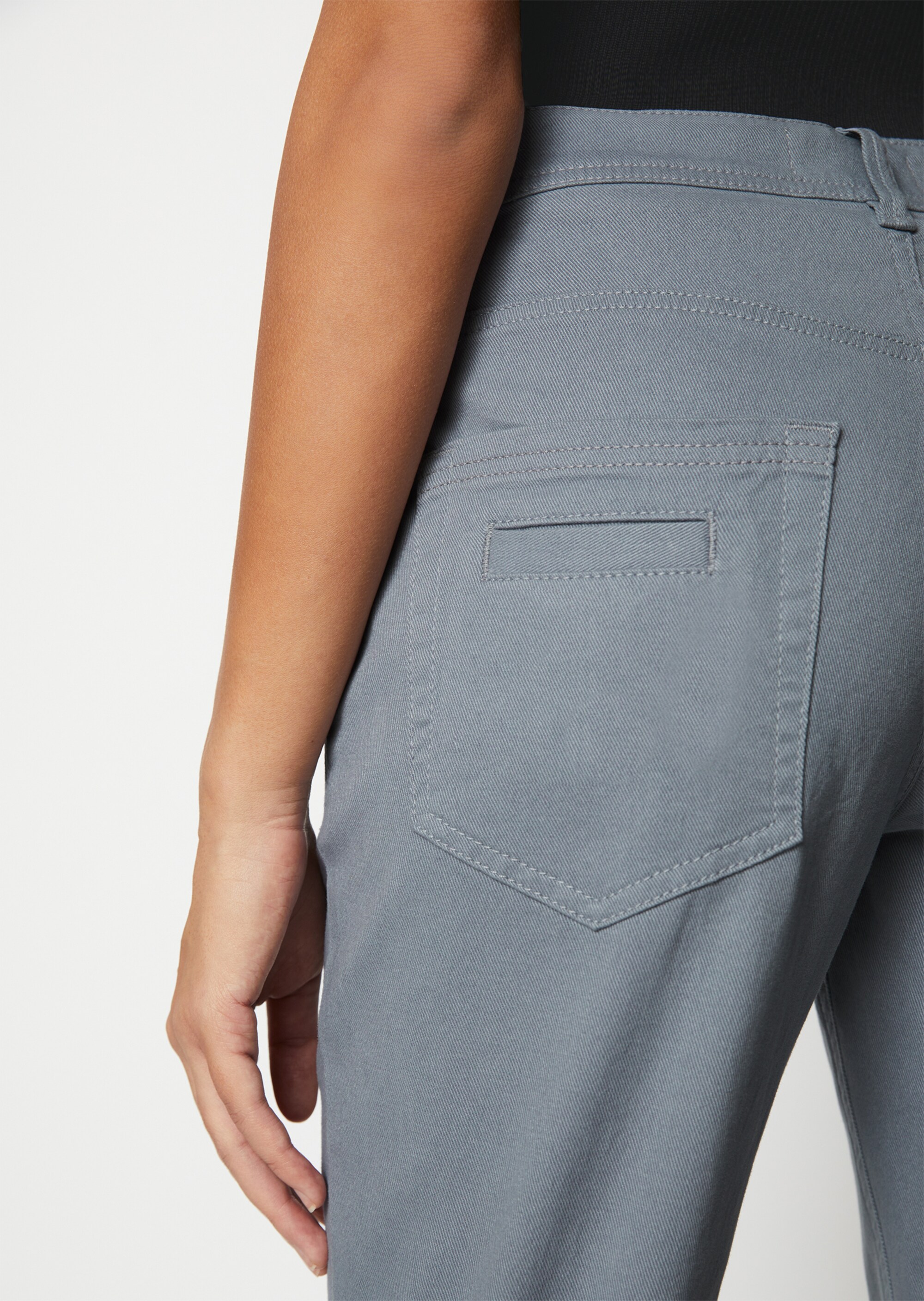 Jeans Modell THEDA boyfriend cropped aus Brushed Cotton-Twill