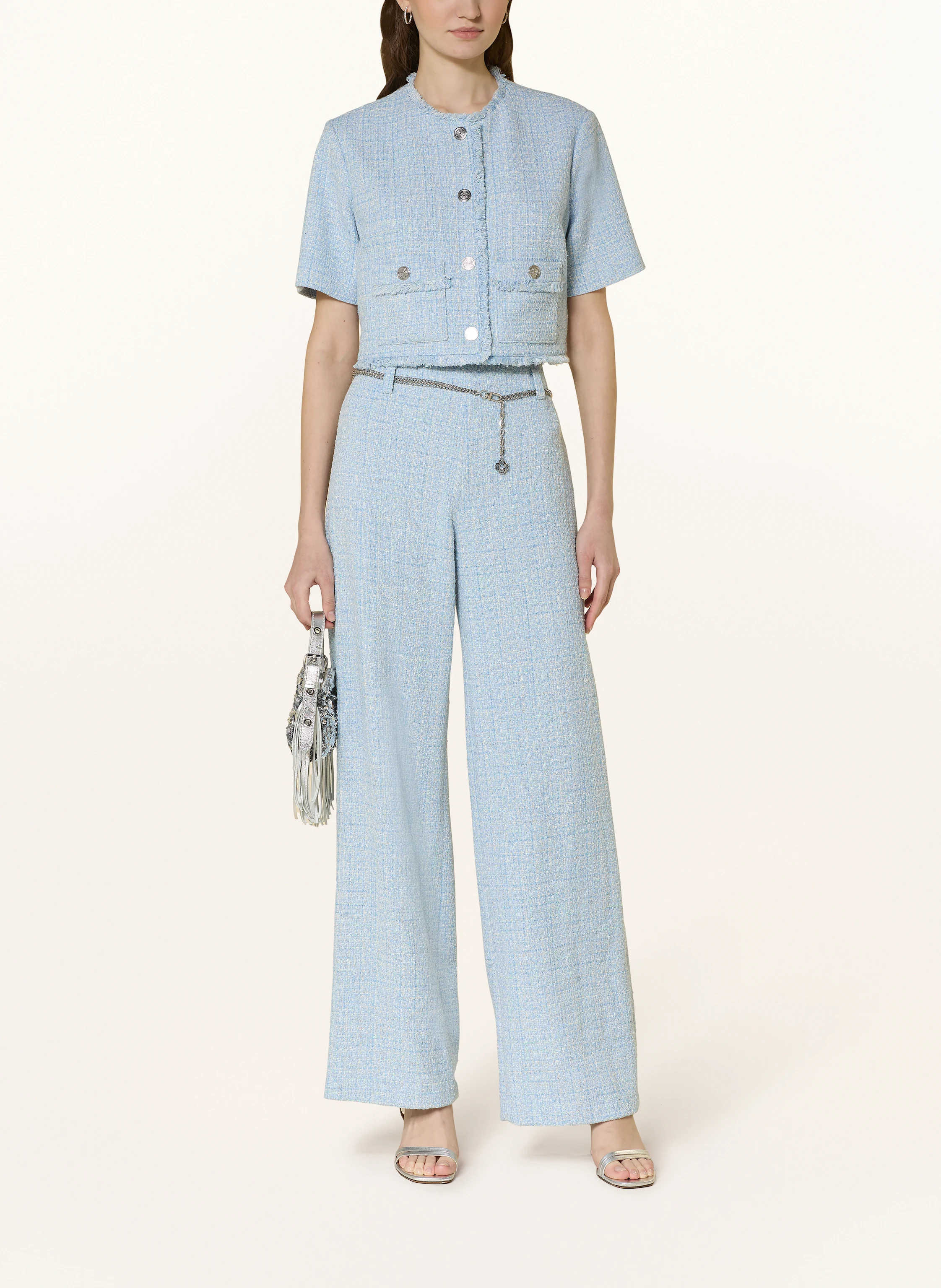 maje Cropped-Jacke aus Tweed