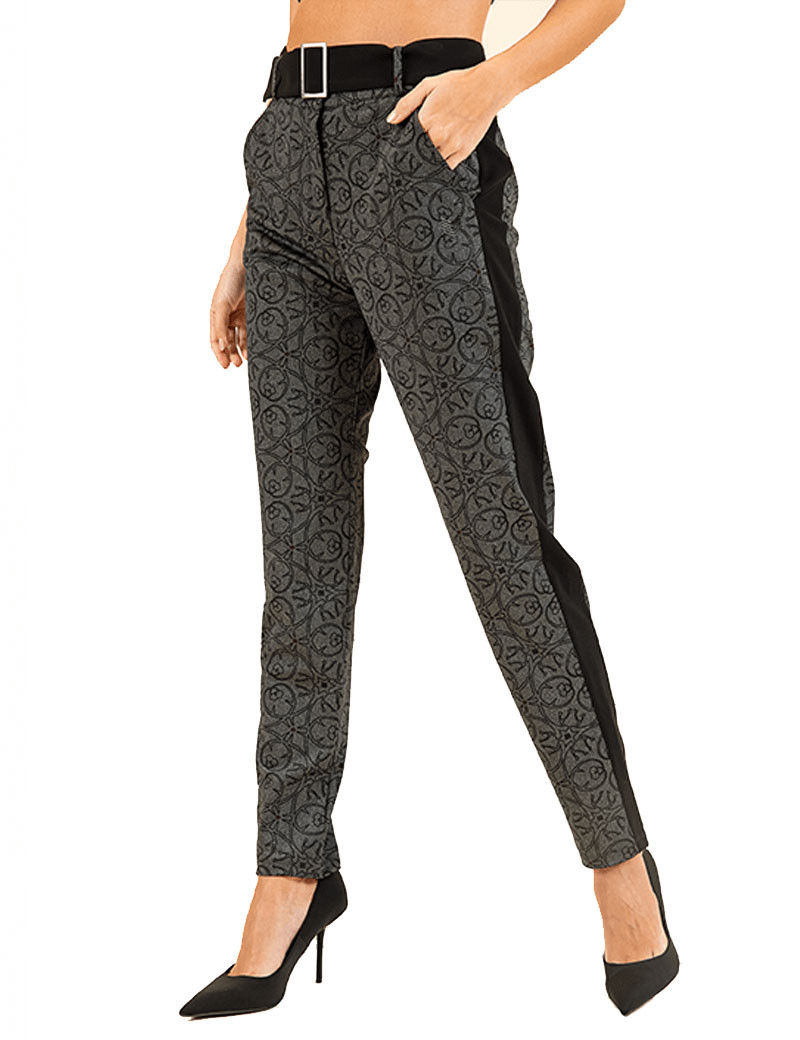 HBT ART GALLERY | ART PRINT KRISTIANA PANTALON FEMME GRIS CHINÉ