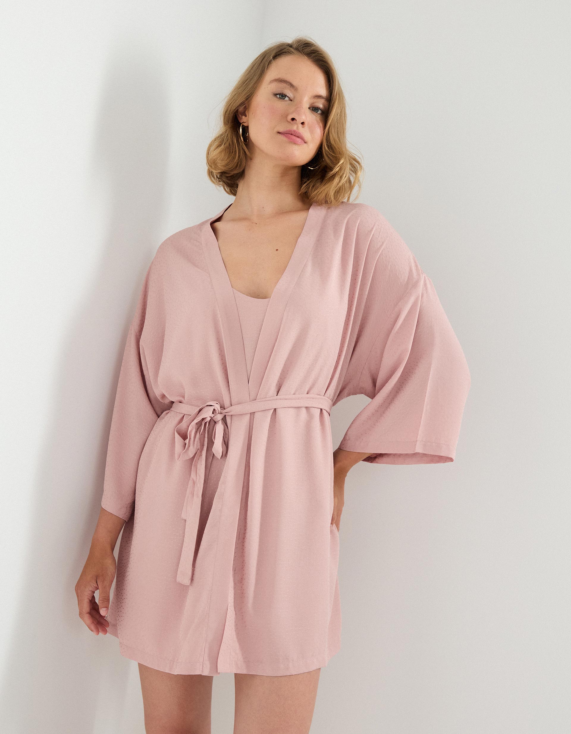 Robe, Mulher, Rosa Claro