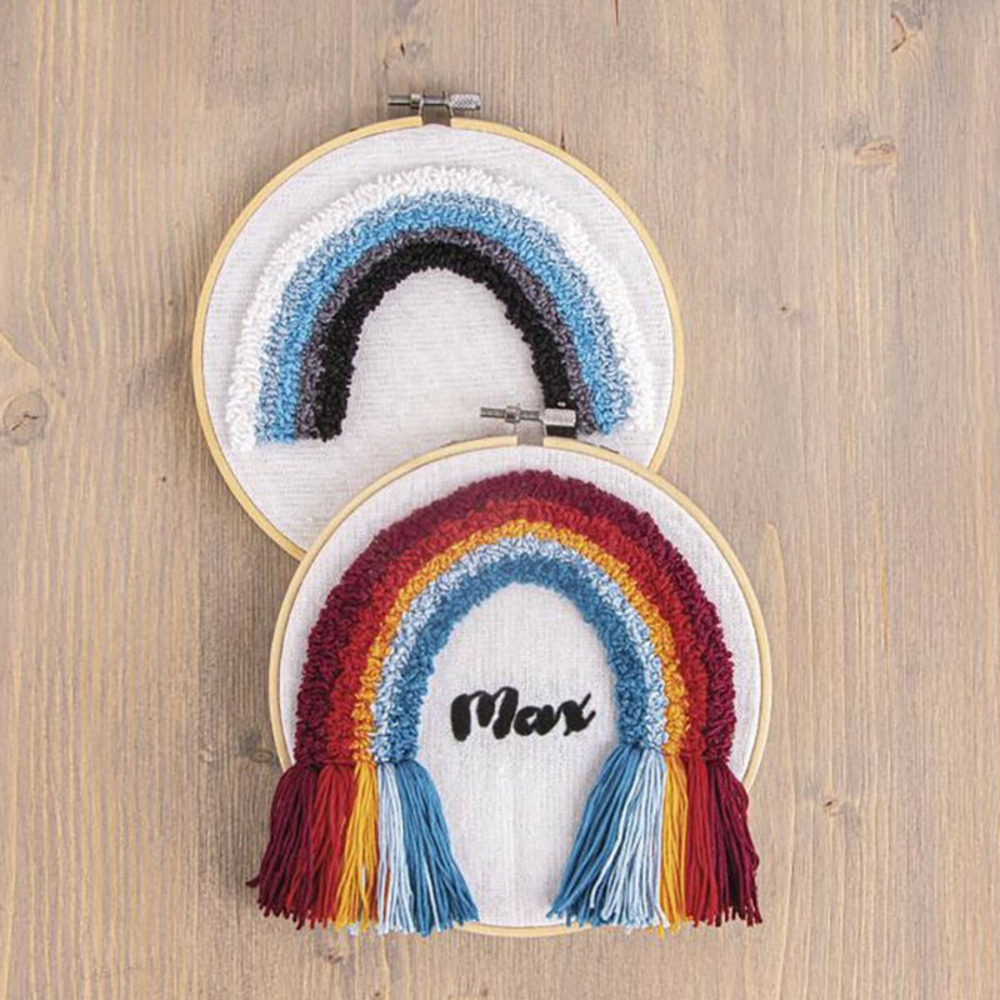 Kit cadre de broderie en bambou ø 17 cm