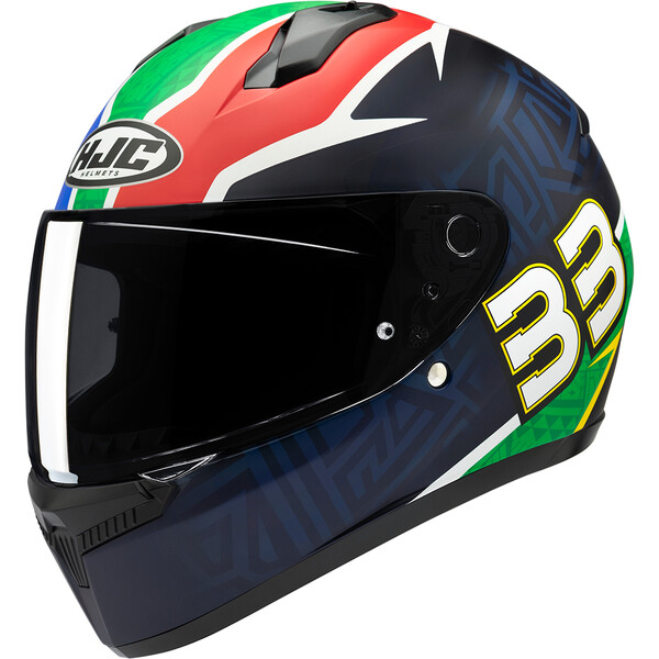 HJC - Casque C10 BB33 MC21SF / Noir / Vert / Bleu / Rouge