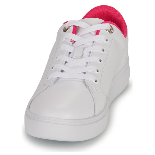 Tommy Hilfiger - ELEVATED ESSENTIAL COURT SNEAKER - Blanc / Rose