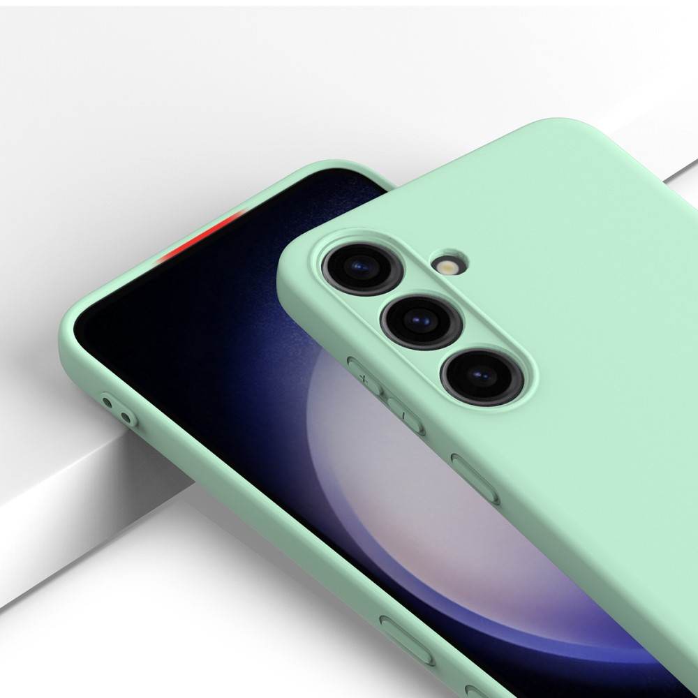 Samsung Galaxy S24 Silikon Case Hülle mit Kameraschutz   Trageschlaufe - Türkis