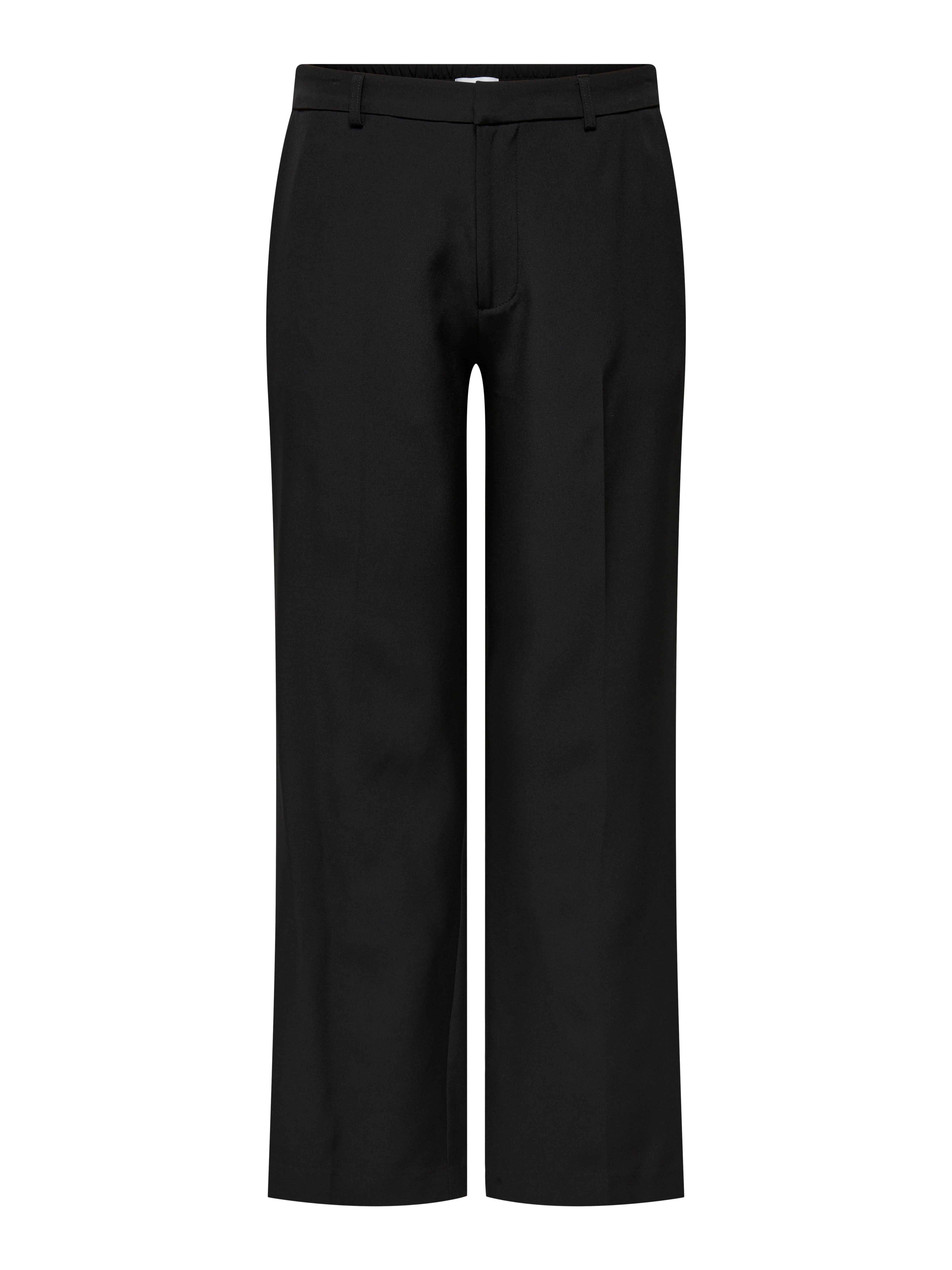 CARBERRY Hohe Taille Weiter Beinschnitt Hose Black