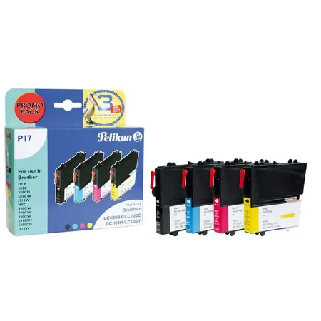 Pelikan Druckerpatronen P17, color und black