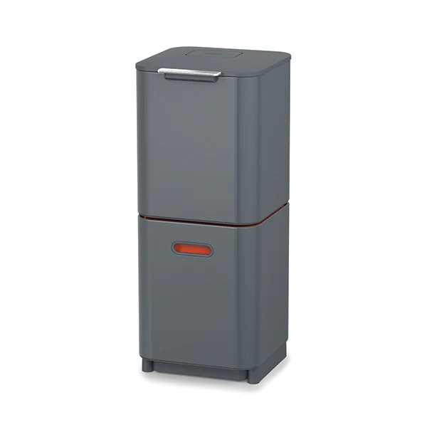 Poubelle Totem Graphite 40 L - 2 compartiments 20 L Joseph Joseph