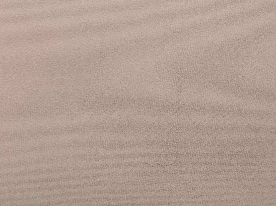 Lit coquillage 140 x 190 cm - Velours - Beige - LIVAYA