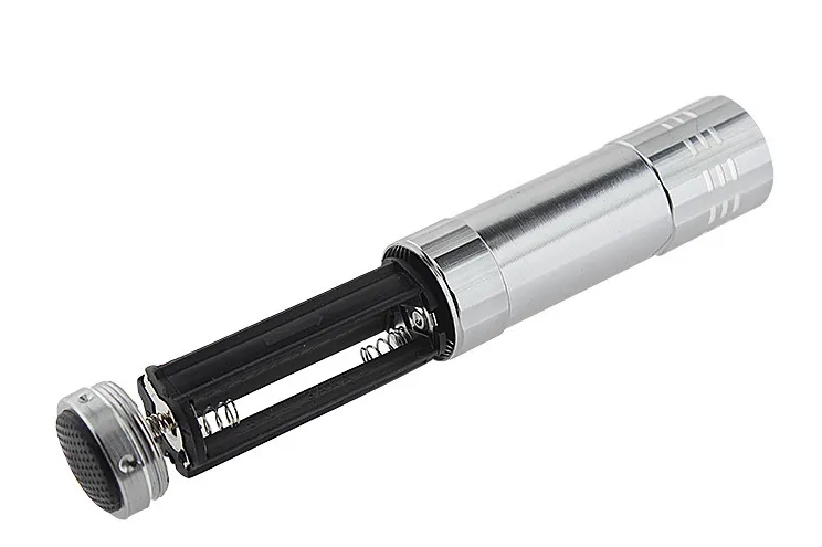 (9.3cm) Titan LED Taschenlampe Outdoor Heimwerker Licht Batteriebetrieben (87.8013SL) - Silber