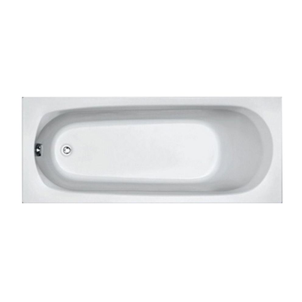 Plieger Basic solobad acryl 170x70x37cm met poten wit