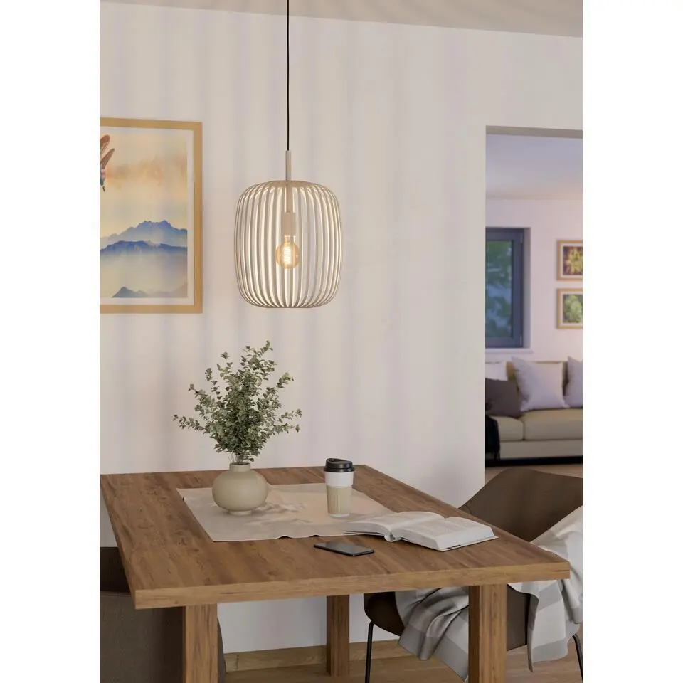 EGLORomazzinaHanglamp-E27-Ø32,5cm-Zandkleur
