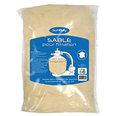 Sable de filtration piscine Sunbay 25kg