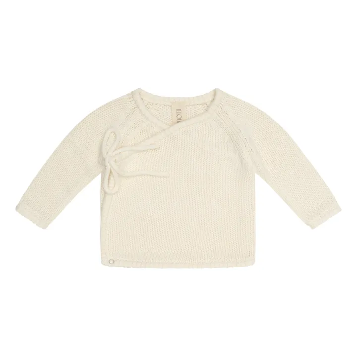 Illoura the Label Pull Cache-Cœur Coton Bio Poet | Ecru