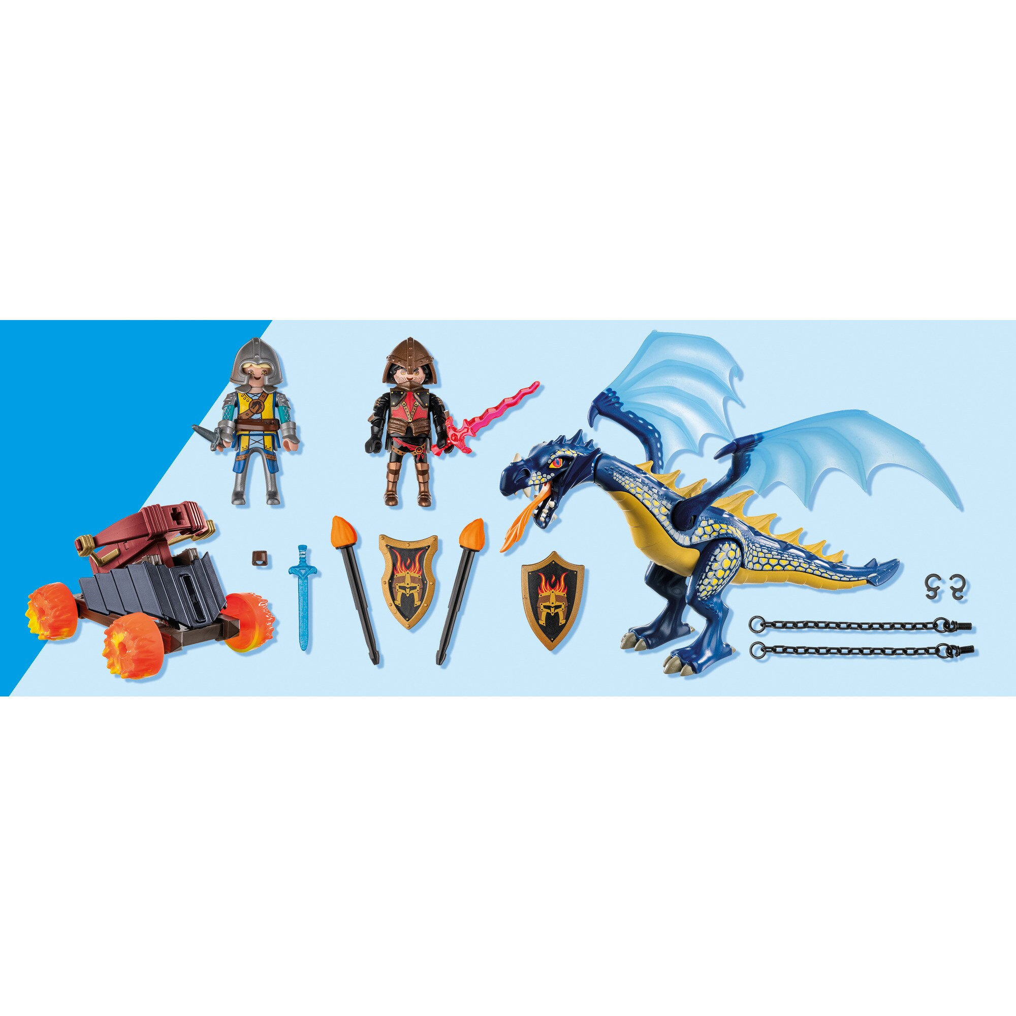 PLAYMOBIL Konstruktionsspielzeug Novelmore Drache im Gefecht