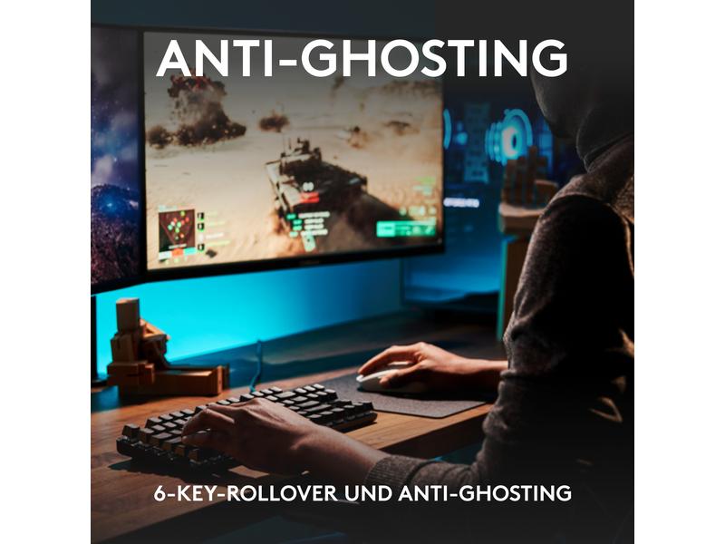 Logitech Gaming-Tastatur G413 TKL SE Mechanische Gaming-Tastatur mit Aluminium-Top-Case