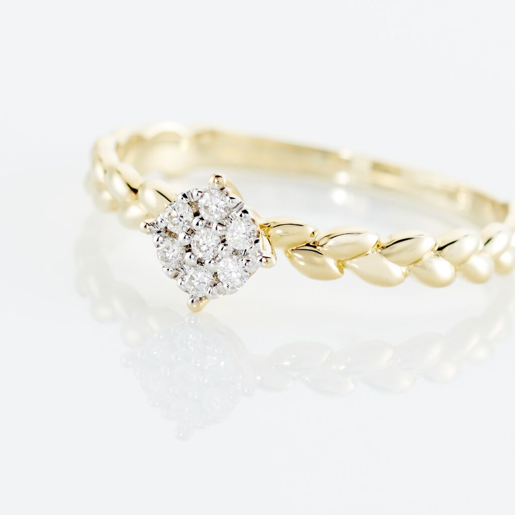 Bague Or Jaune Adlai Diamants