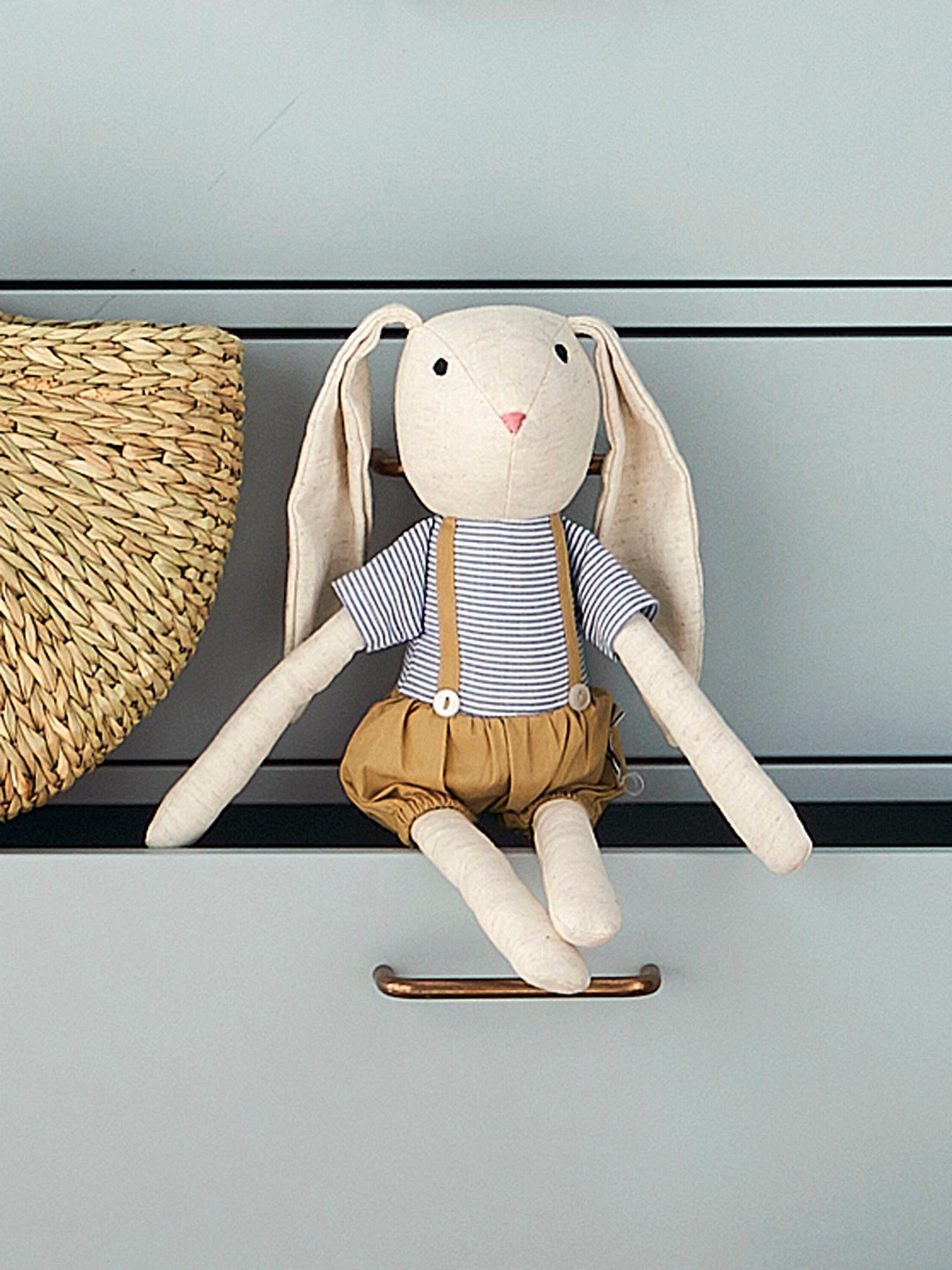 Doudou lapin chiffon