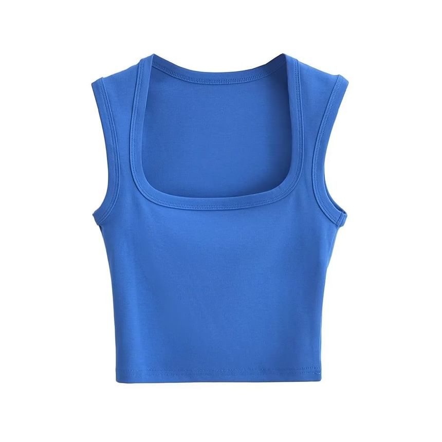 Osion - Effen tanktop met vierkante hals