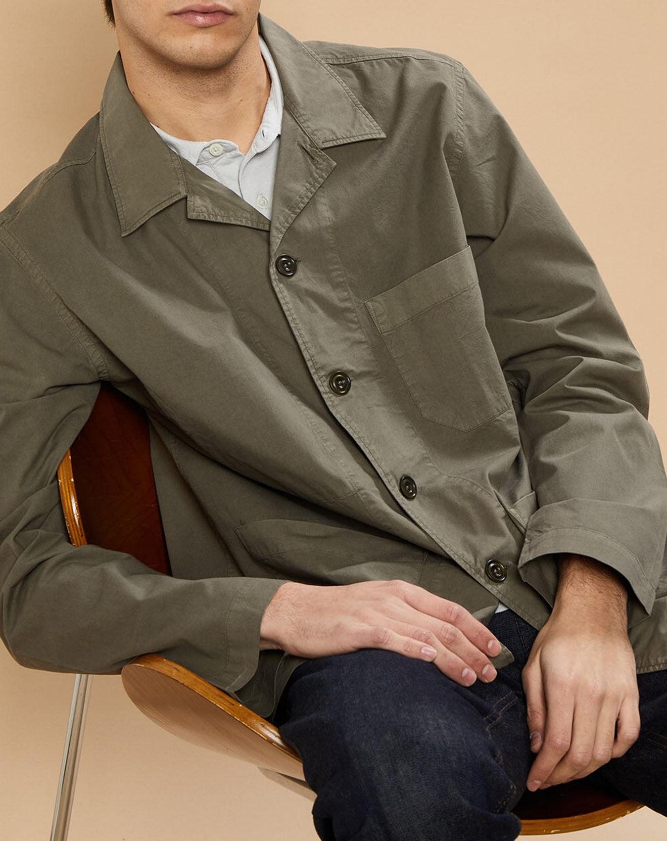 Hartford Veste 100% Lin Perry Pat camou