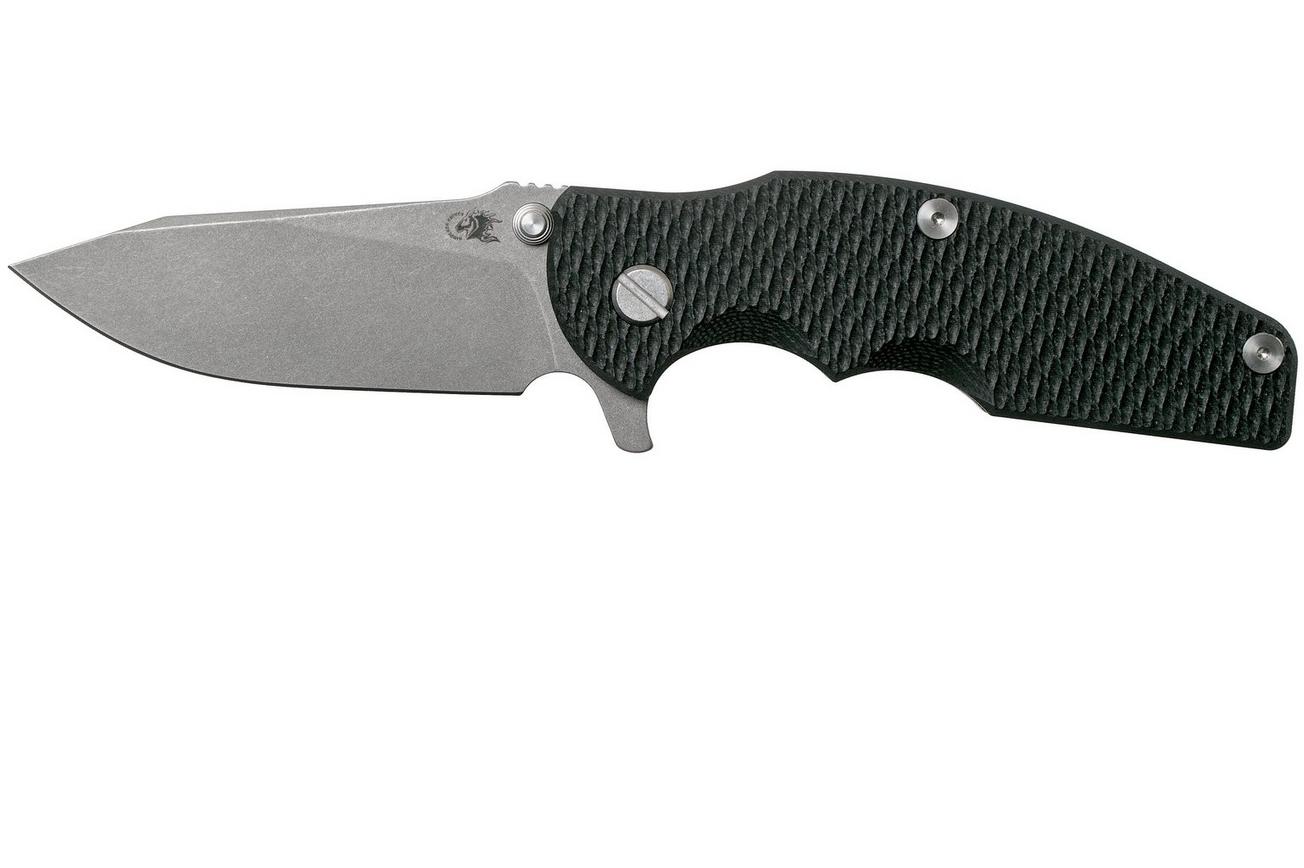 Rick Hinderer Jurassic Slicer Battle Bronze Black G10 CPM 20CV zakmes