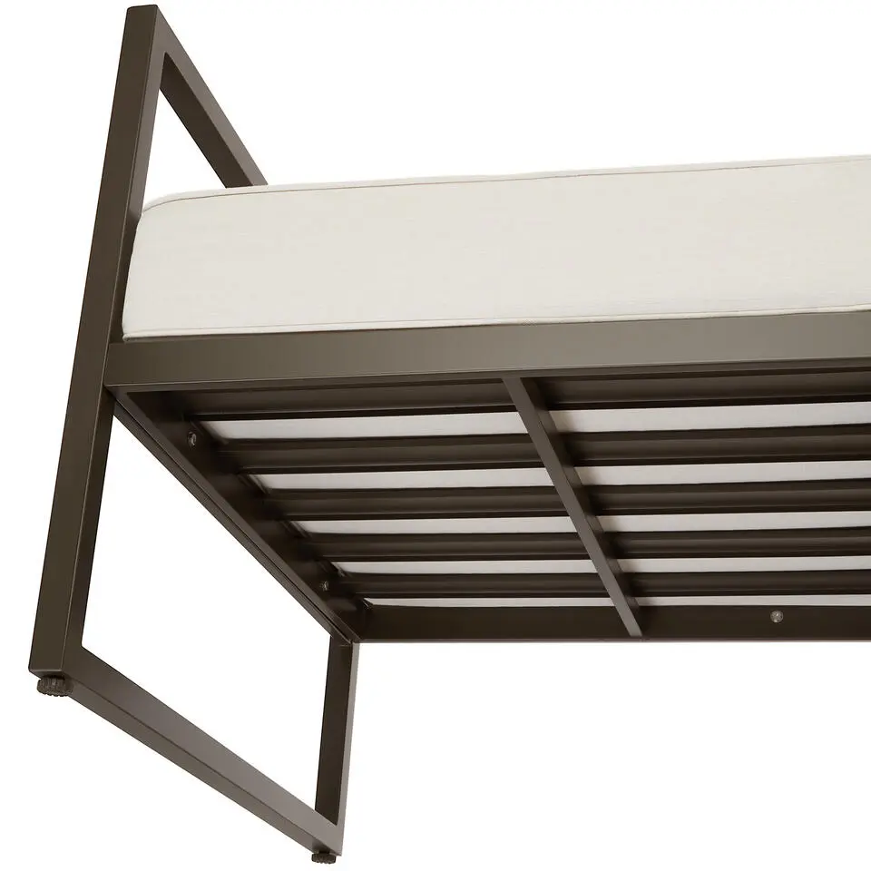 tectake - Tuin-loungefauteuil Comosa, XXL-kussens, Bruin / Beige