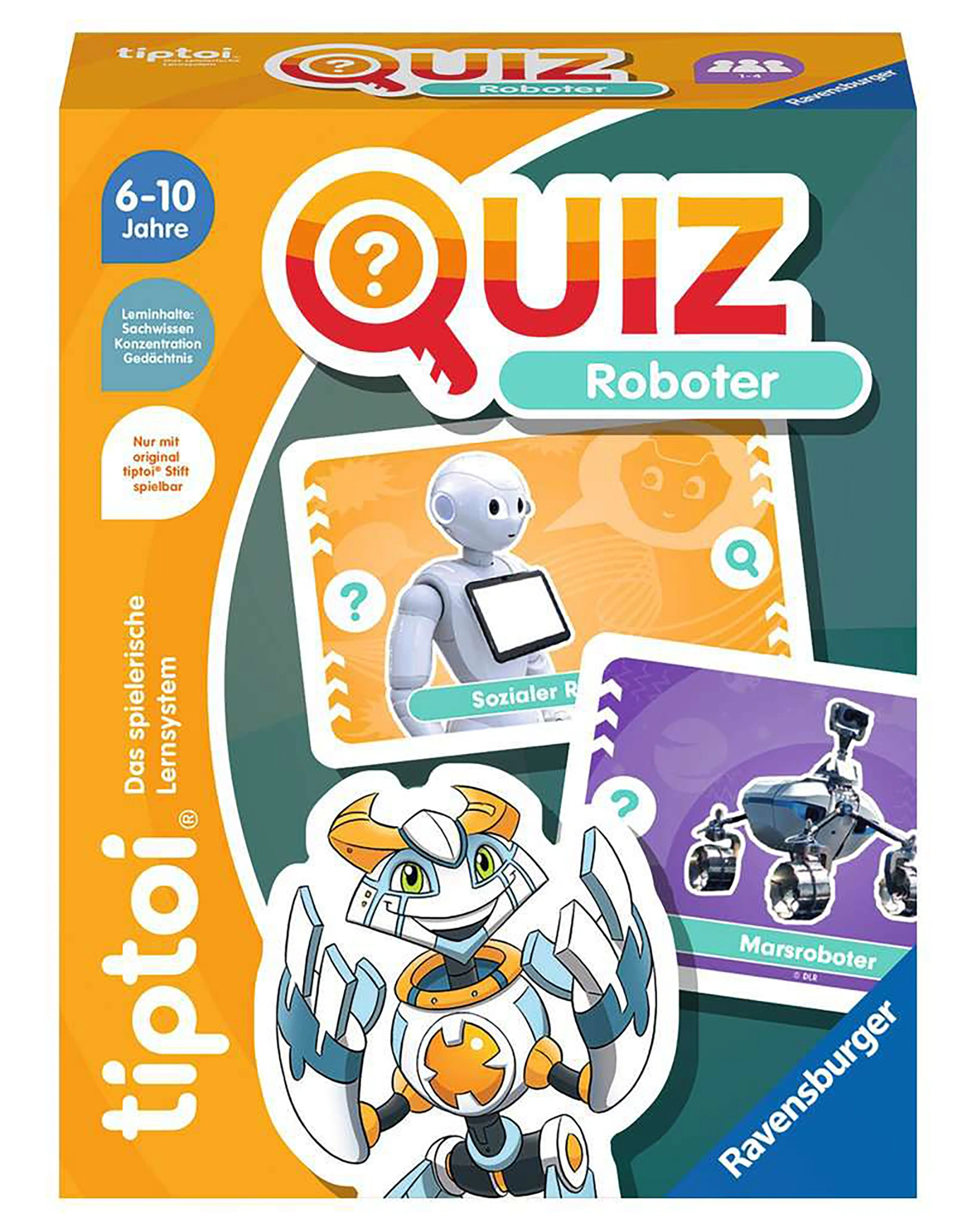Quizspiel tiptoi® ROBOTER 36-teilig