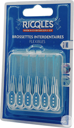 Ricqles Brossettes Interdentaires Flexibles Taille M 30 Unités
