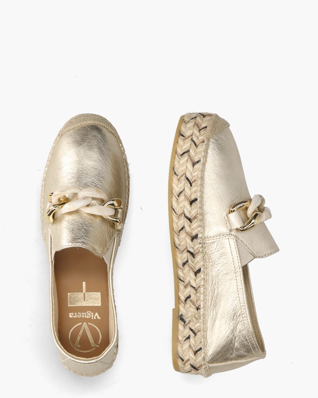Viguera 2041 Goud Damesloafers