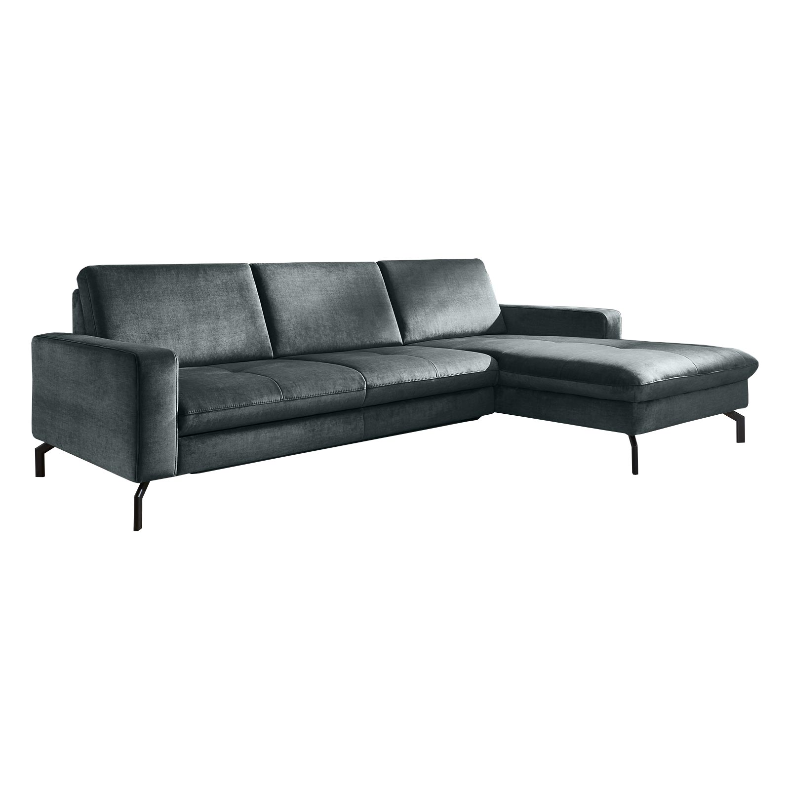 polsterpower Ecksofa - opal - Basismodell - Canapé rechts