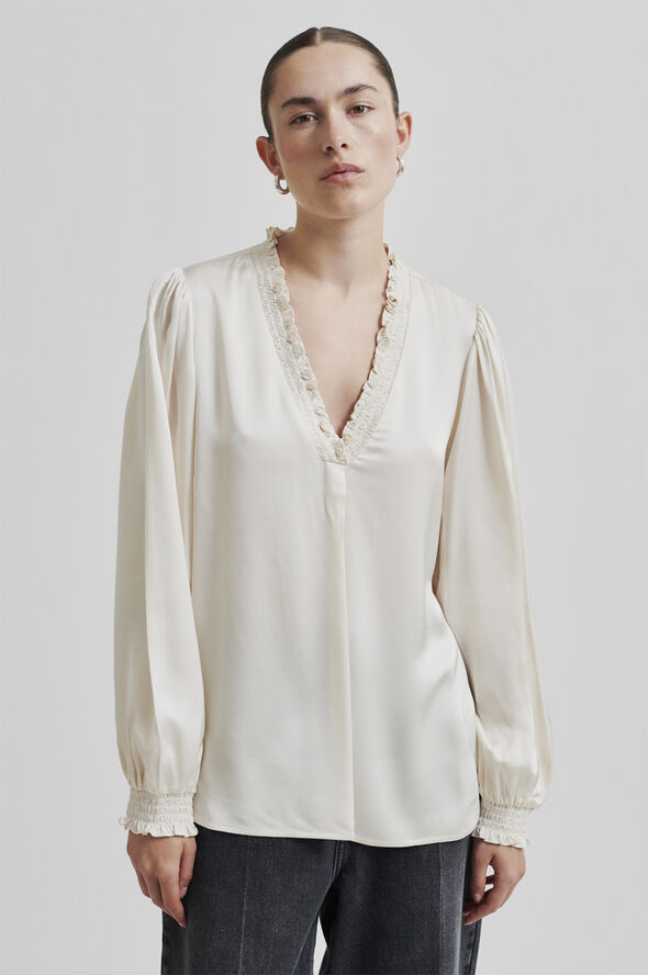 Second Female Bardi V-Neck Blouse Brazilian sand