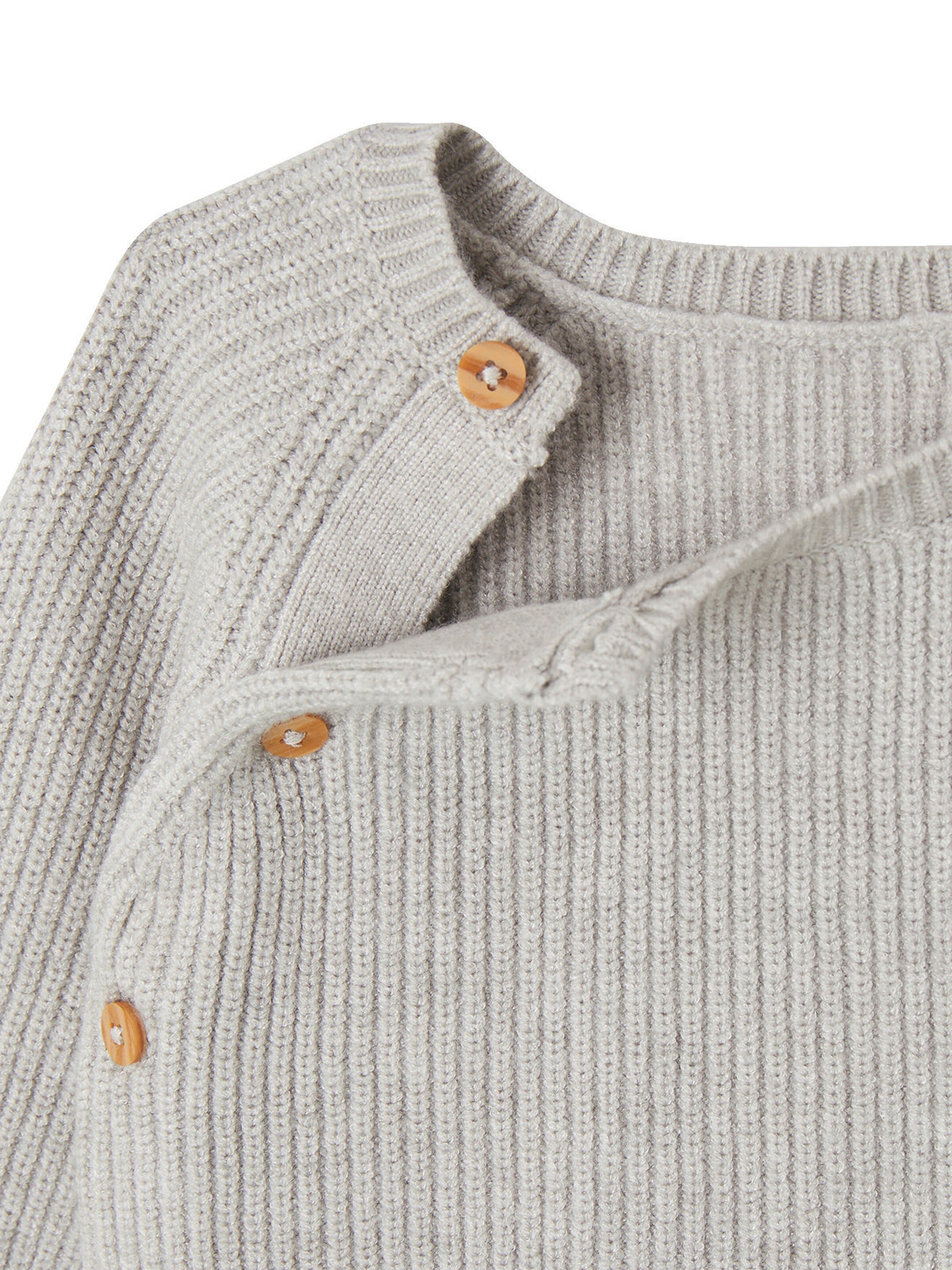 Vertbaudet Unisex Baby-Set, 4 Teile grau meliert