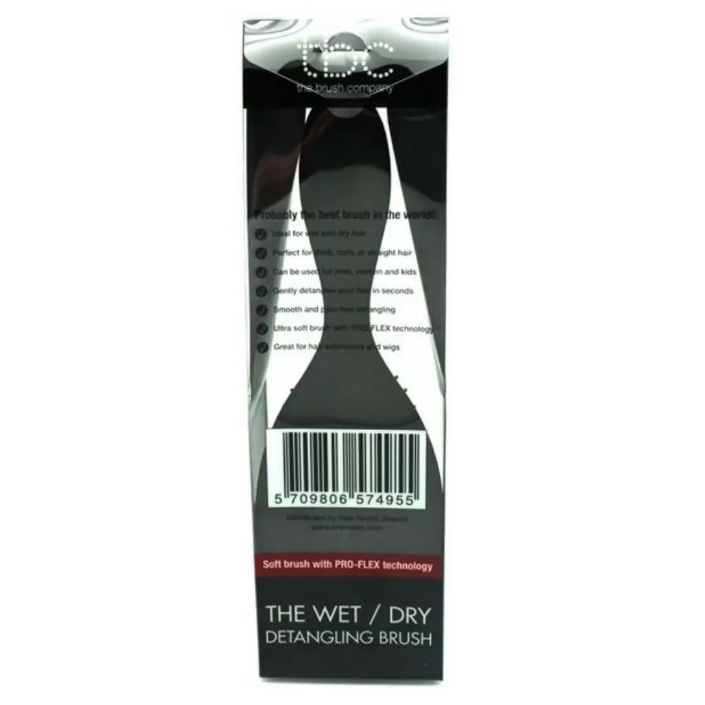 TBC The Wet/Dry Detangling Brush Black - 1 stk.