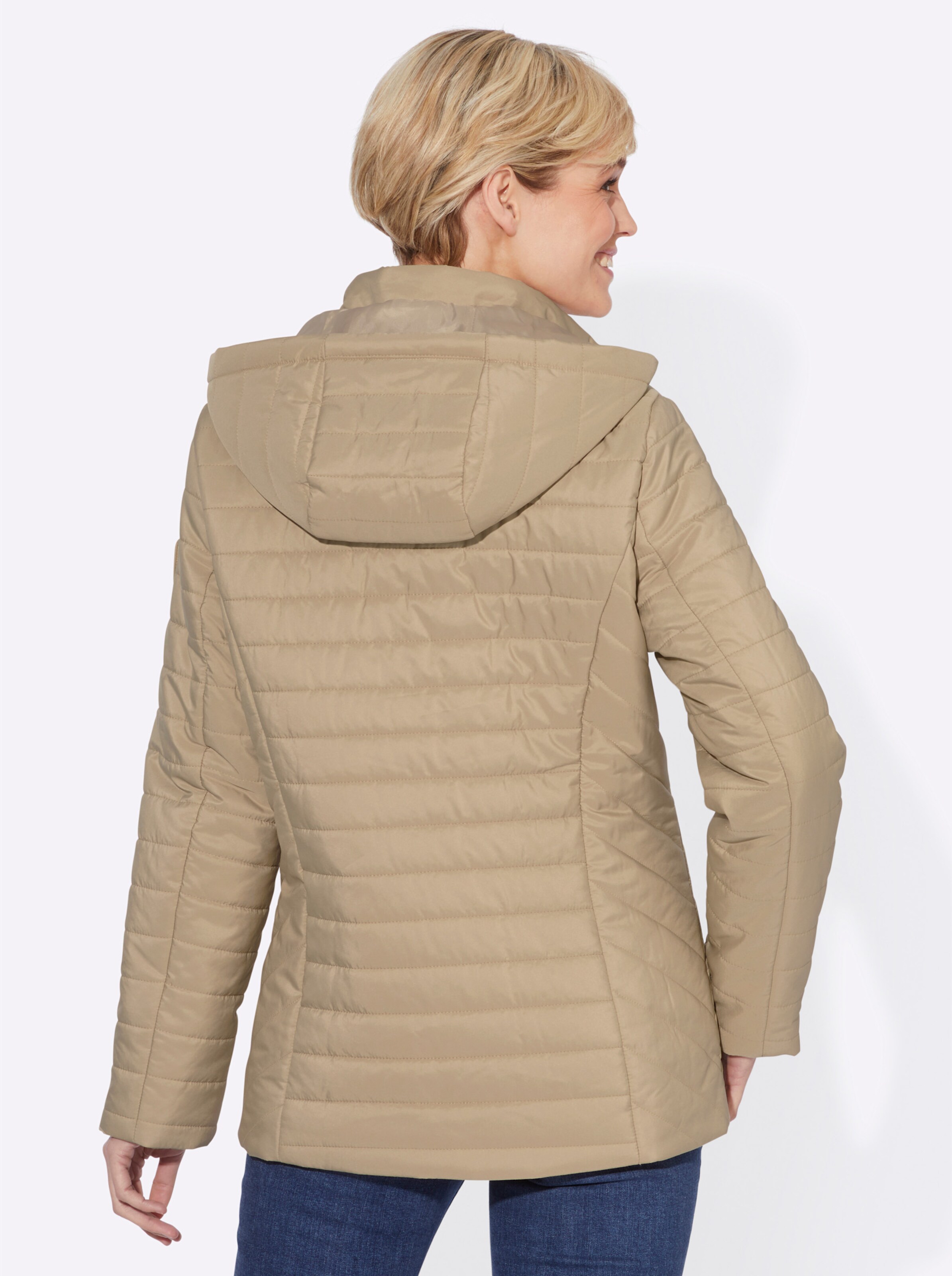 Steppjacke in beige