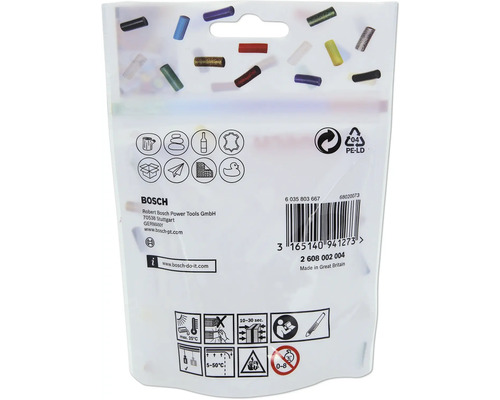 Lijmpatronen voor Bosch Gluey, 70 stuks, transparant