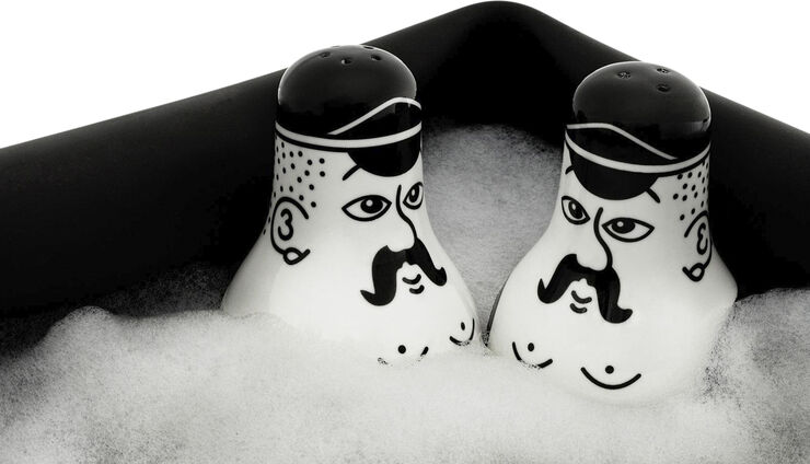 Normann Copenhagen Friends salt&peber Black/white