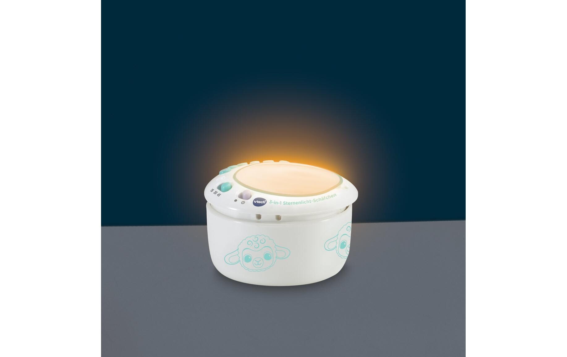 Nachtlicht 3-in-1 Sternenlicht-Schäfchen -DE-Babyspielzeug zum Schlummern und Spielen