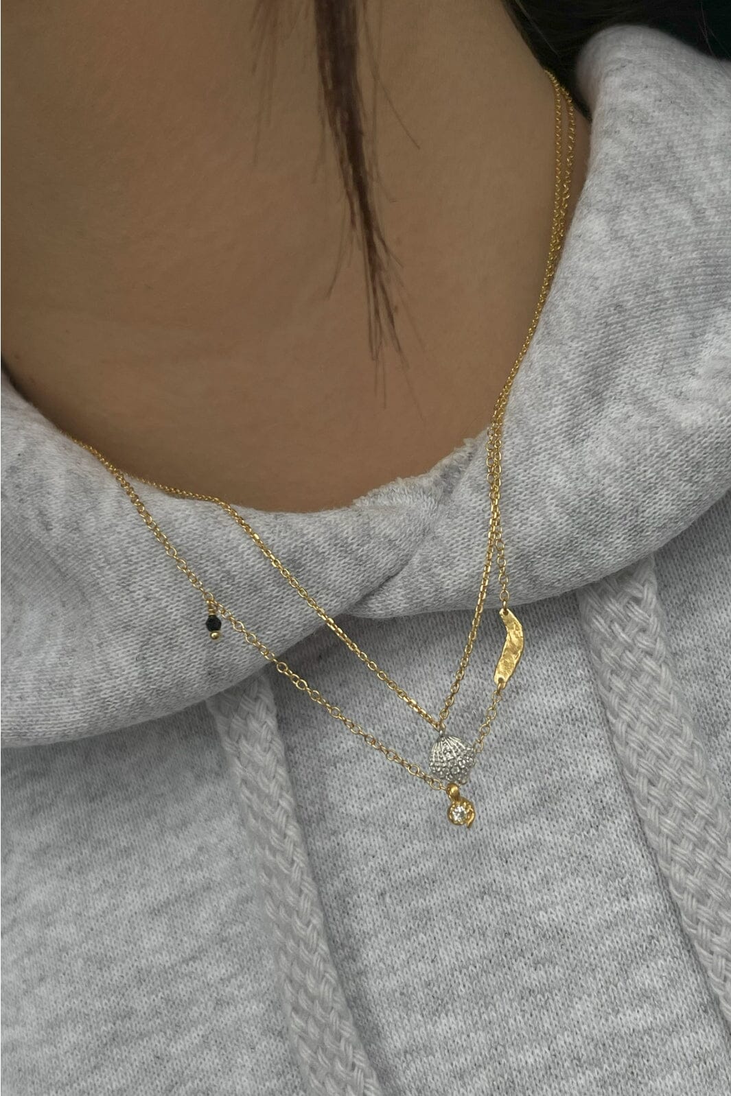 Stine A Flow Splash Necklace With Stones