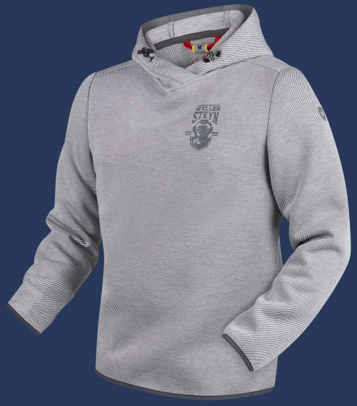 DynaCross Men Hood ScuWiLiHiTec, Lightgreymelange
