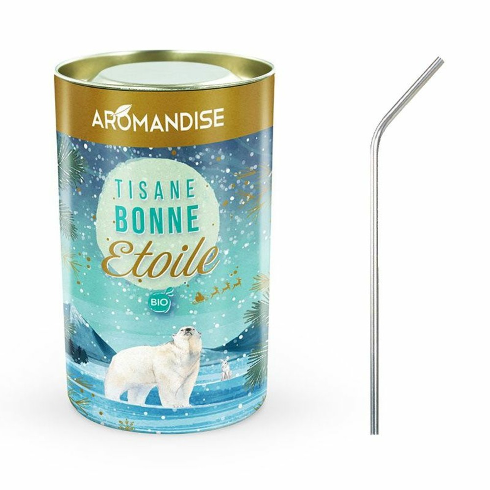 Tisane bonne étoile + 4 pailles en inox