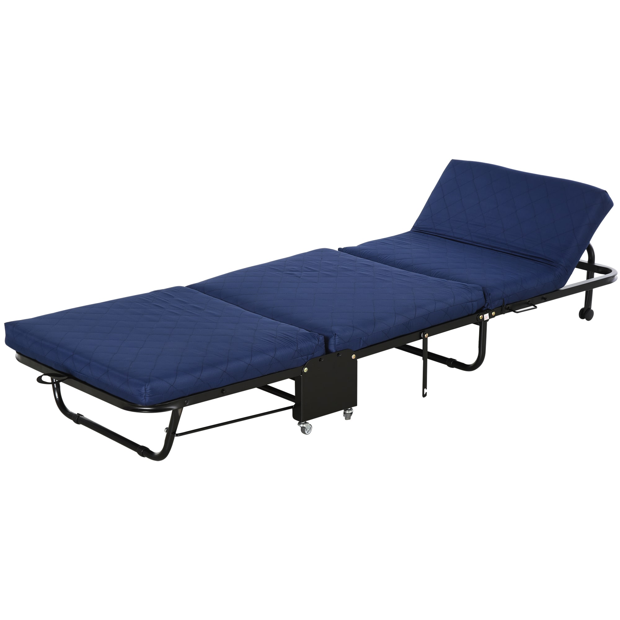 HOMCOM 2-in-1 Schlafsofa mit Rollen 184 x 65 x 26 cm(LxBxH)