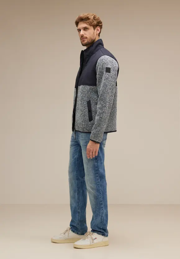 Outdoor Strickjacke - nightshadow blue melange