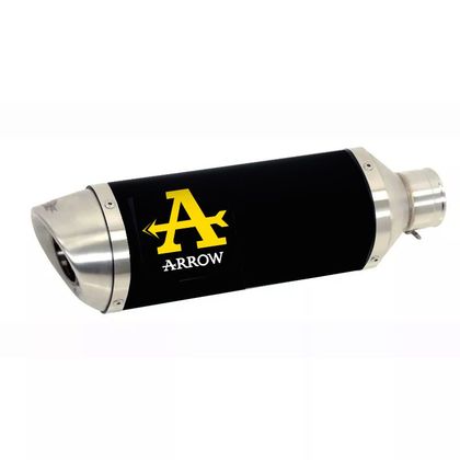 Silencieux Arrow Thunder Alu Dark embout inox - Noir